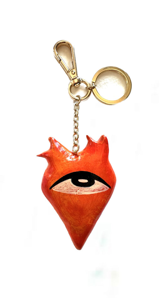 Graffiti Heart Key Ring