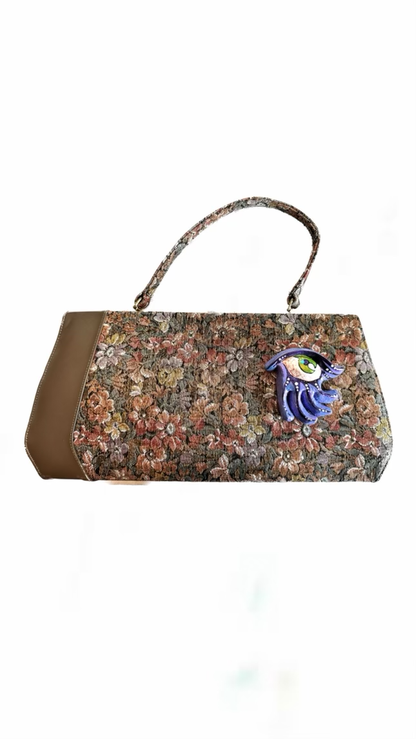 Occhio Tapestry Brooch Bag