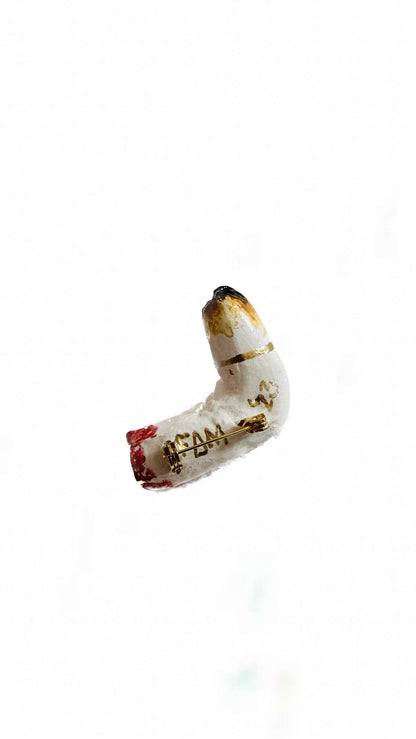 Cigarette Butt Brooch