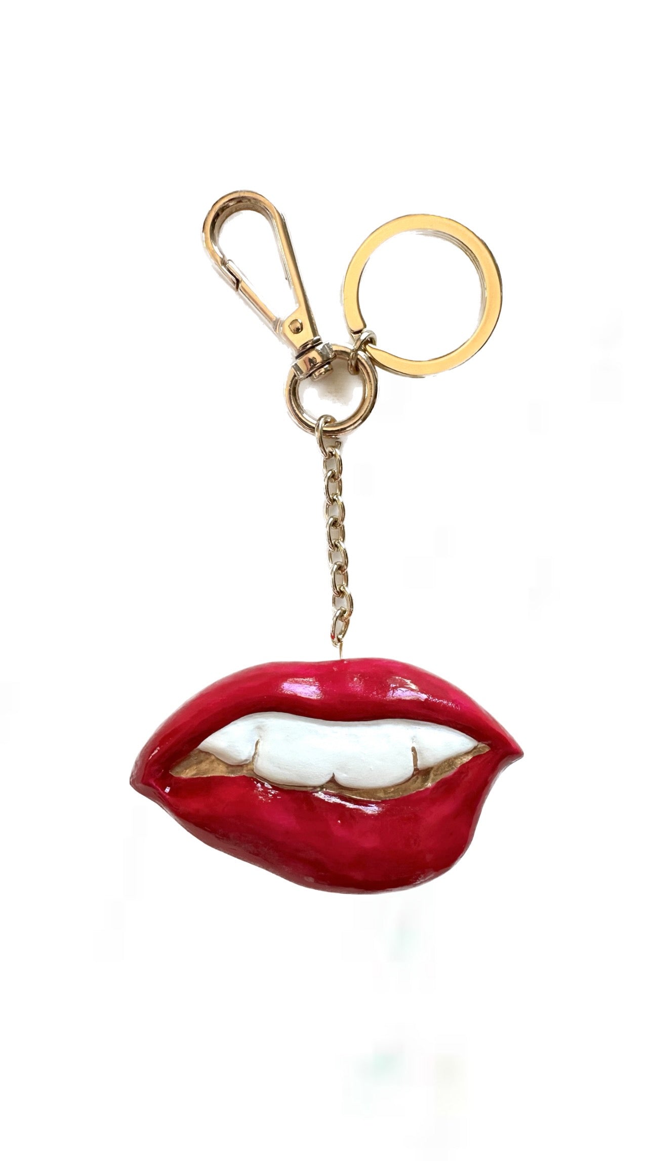 Bite My Lip Key Ring