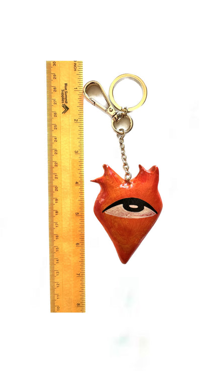 Graffiti Heart Key Ring