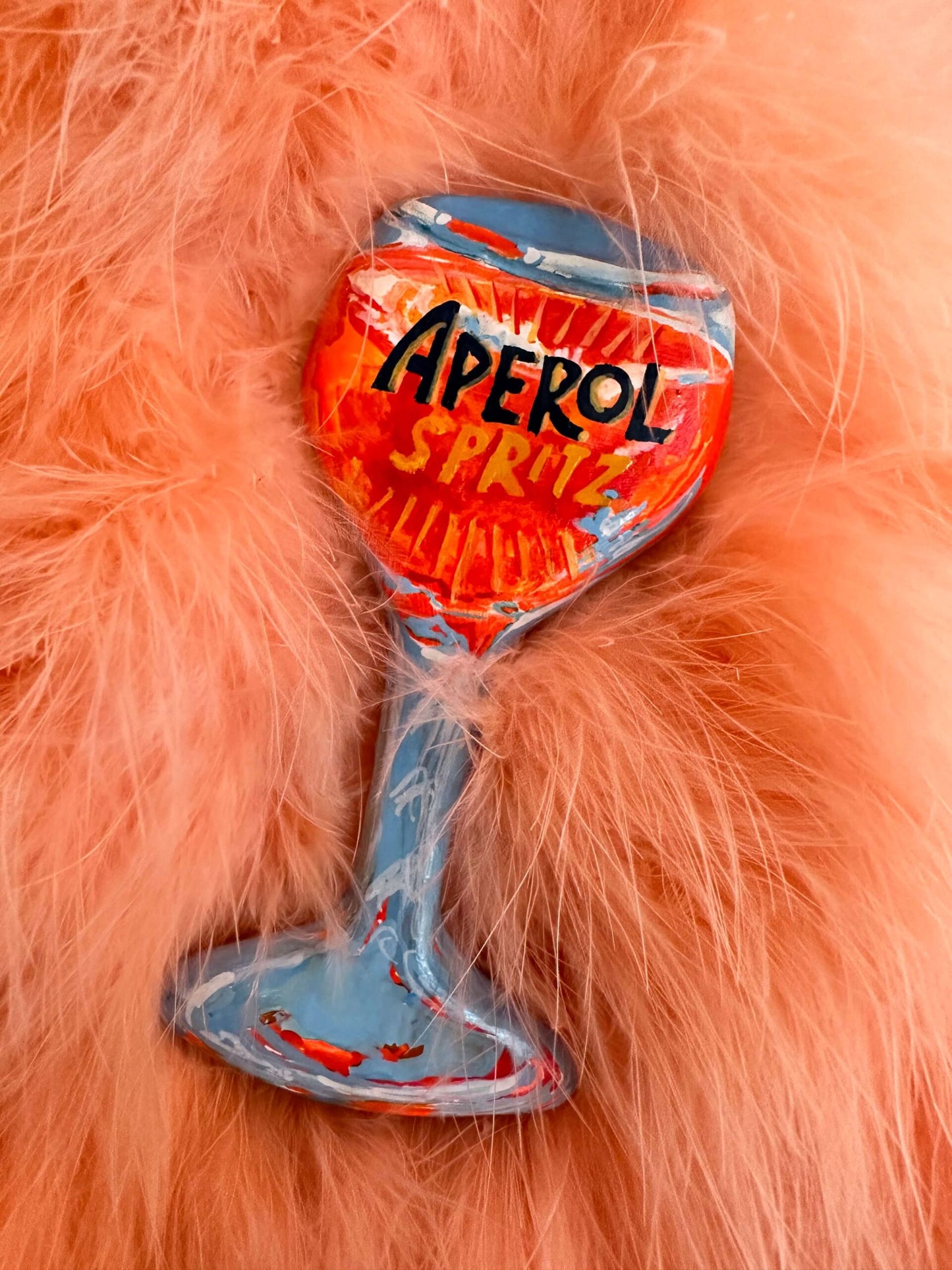 Aperol Spritz Brooch